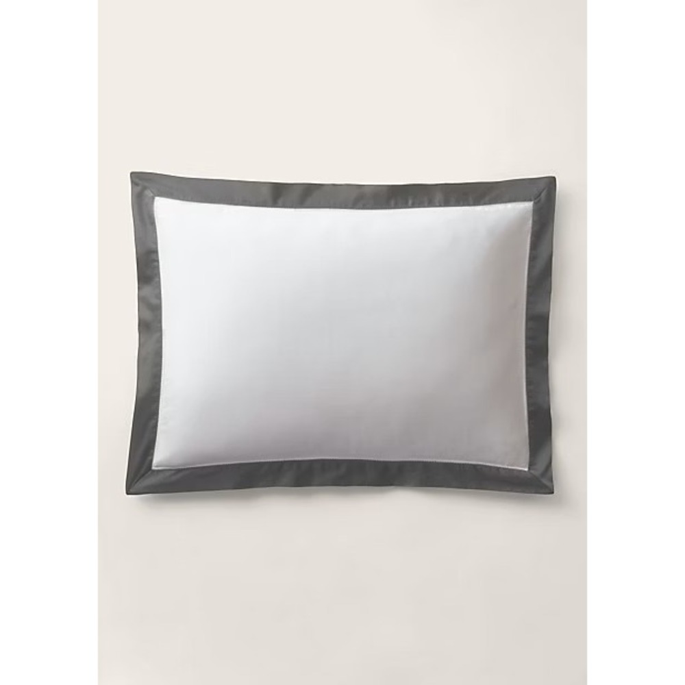 Ralph Lauren‎ Organic Cotton Sateen Border Sham King - Graphite NEW